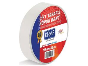 ÇİFT TARAFLI KÖPÜK BANT 15MMX5M