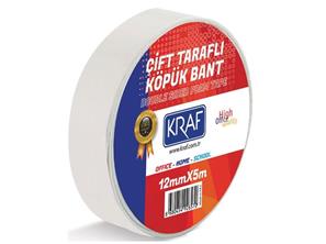 ÇİFT TARAFLI KÖPÜK BANT 12MMX5M